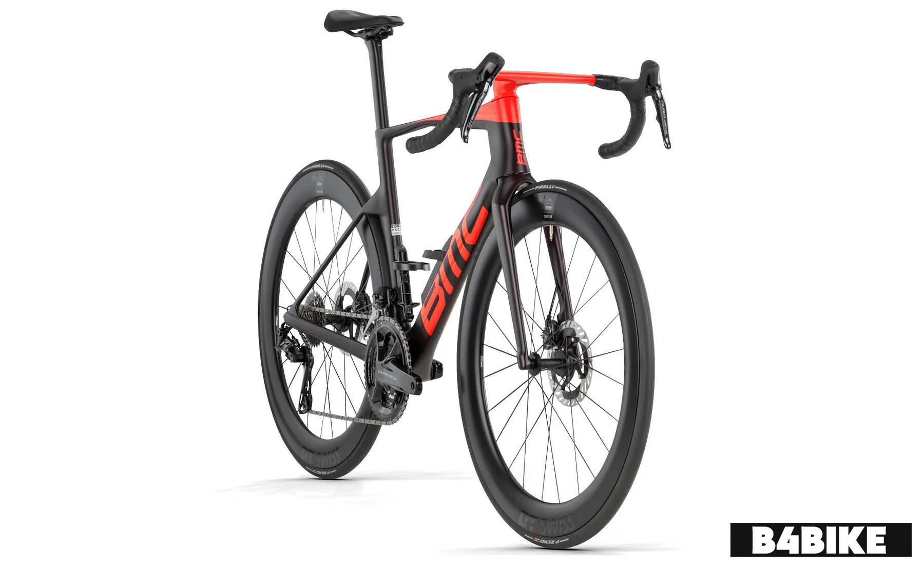 BMC Teammachine R 01 Two - Maroon Carbon / Neon Red