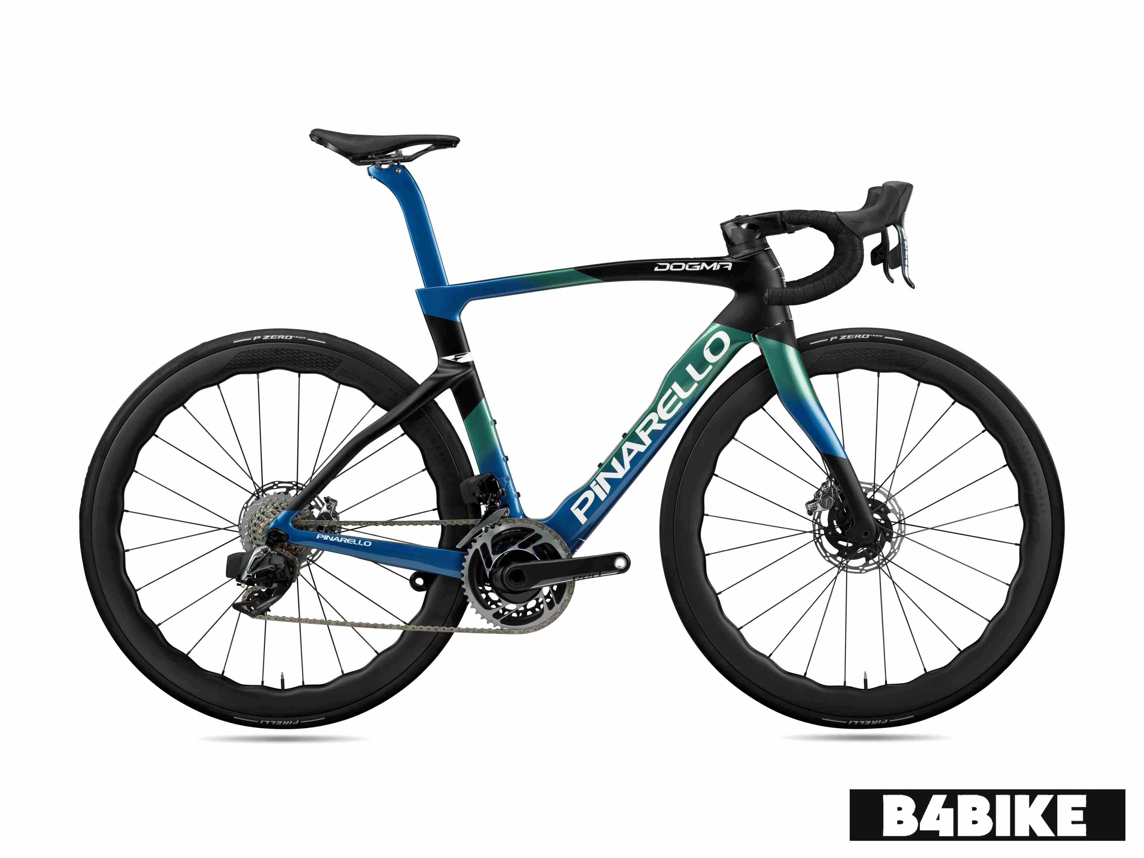 Pinarello Dogma F Red eTap AXS - Nebula Green Blue