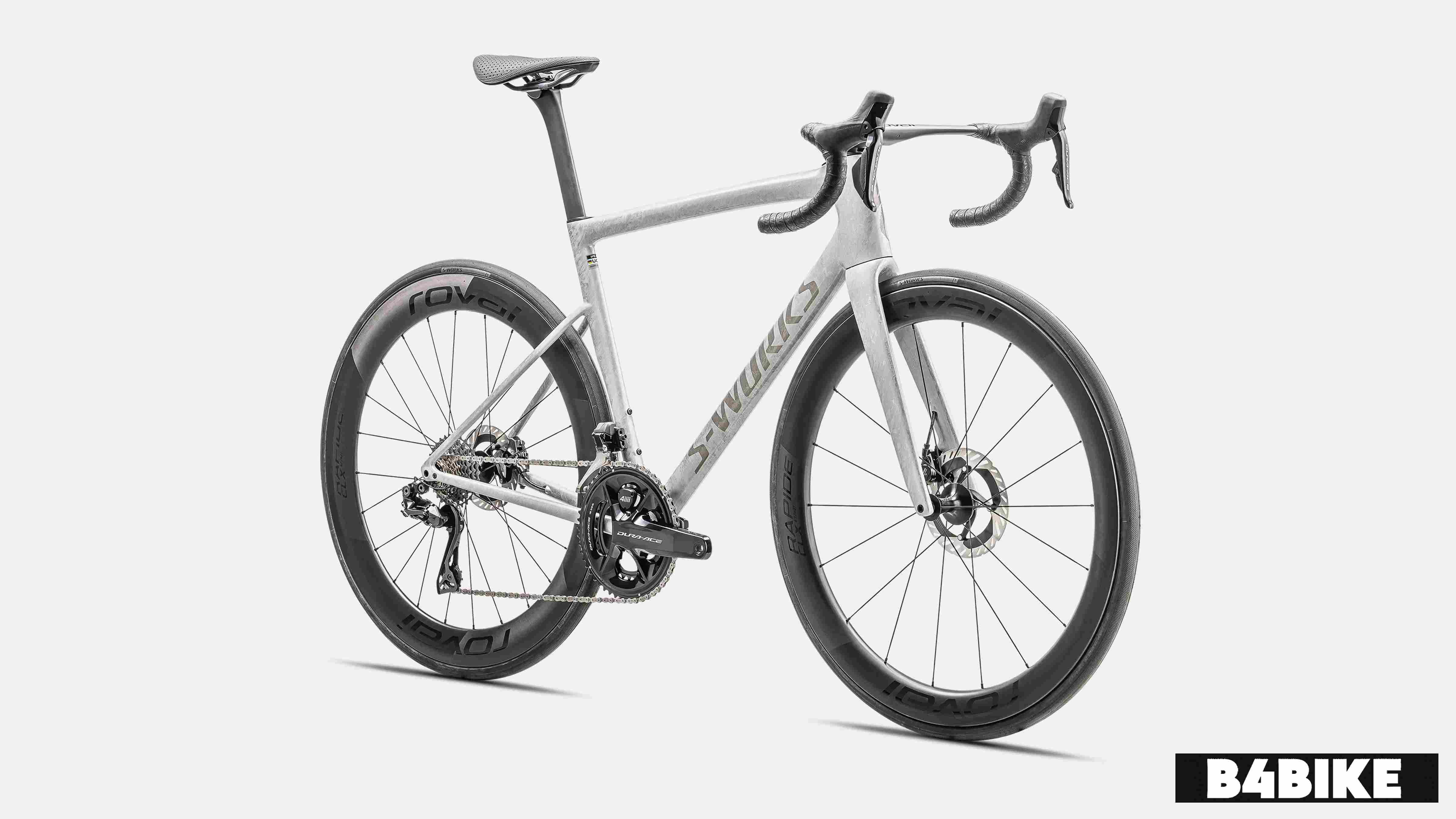 Specialized S-Works Tarmac SL8 - Gloss Dove Grey / Silver Dust Blurred Impasto / Black Pearl